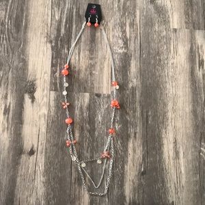 Paparazzi earring and necklace set